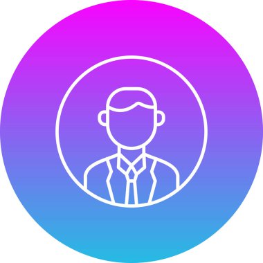 Profil vektör simgesi. Yazdırma, mobil ve web uygulamaları için kullanılabilir.