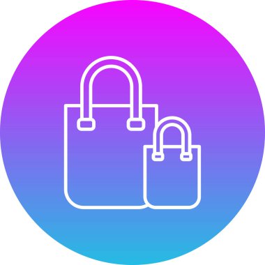 Alışveriş Torbası vektör simgesi. Yazdırma, mobil ve web uygulamaları için kullanılabilir.