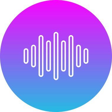 Ses vektörü simgesi. Yazdırma, mobil ve web uygulamaları için kullanılabilir.