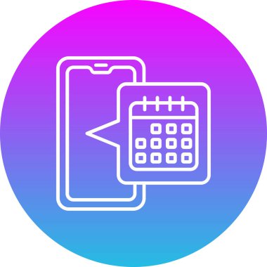 Takvim vektör simgesi. Yazdırma, mobil ve web uygulamaları için kullanılabilir.