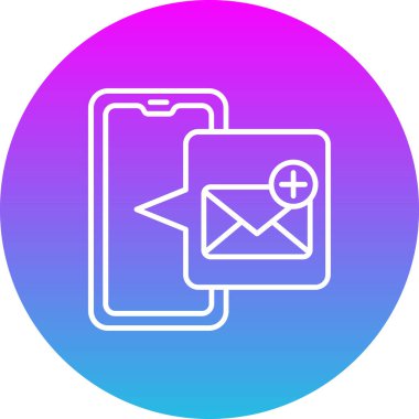 E- posta vektör simgesi. Yazdırma, mobil ve web uygulamaları için kullanılabilir.