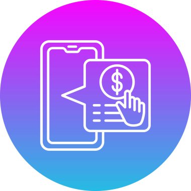 Çevrimiçi Ödeme vektör simgesi. Yazdırma, mobil ve web uygulamaları için kullanılabilir.