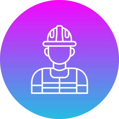 İşçi vektör simgesi. Yazdırma, mobil ve web uygulamaları için kullanılabilir.