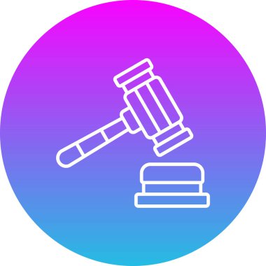 Hukuk vektör simgesi. Yazdırma, mobil ve web uygulamaları için kullanılabilir.