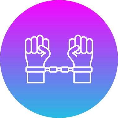 Kölelik vektör simgesi. Yazdırma, mobil ve web uygulamaları için kullanılabilir.