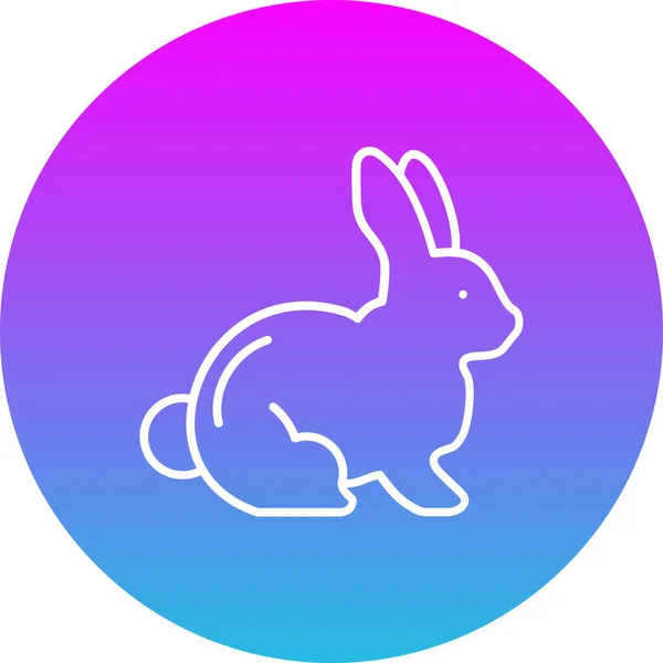 Tavşan vektör simgesi. Yazdırma, mobil ve web uygulamaları için kullanılabilir.