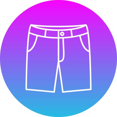 Kısa vektör simgesi. Yazdırma, mobil ve web uygulamaları için kullanılabilir.