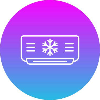 Klima vektör simgesi. Yazdırma, mobil ve web uygulamaları için kullanılabilir.