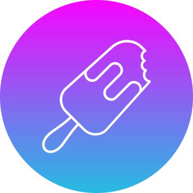 Dondurma vektör simgesi. Yazdırma, mobil ve web uygulamaları için kullanılabilir.