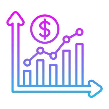 Büyüme vektör simgesi. Yazdırma, mobil ve web uygulamaları için kullanılabilir.