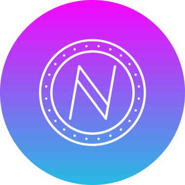 Madeni para vektör simgesi. Yazdırma, mobil ve web uygulamaları için kullanılabilir.