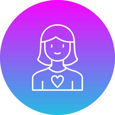 Anne vektör simgesi. Yazdırma, mobil ve web uygulamaları için kullanılabilir.