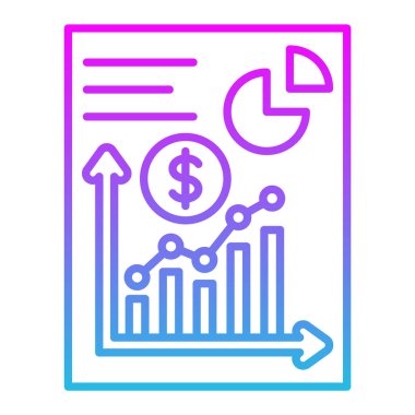 Çizelge çizelgesi vektör simgesi. Yazdırma, mobil ve web uygulamaları için kullanılabilir.