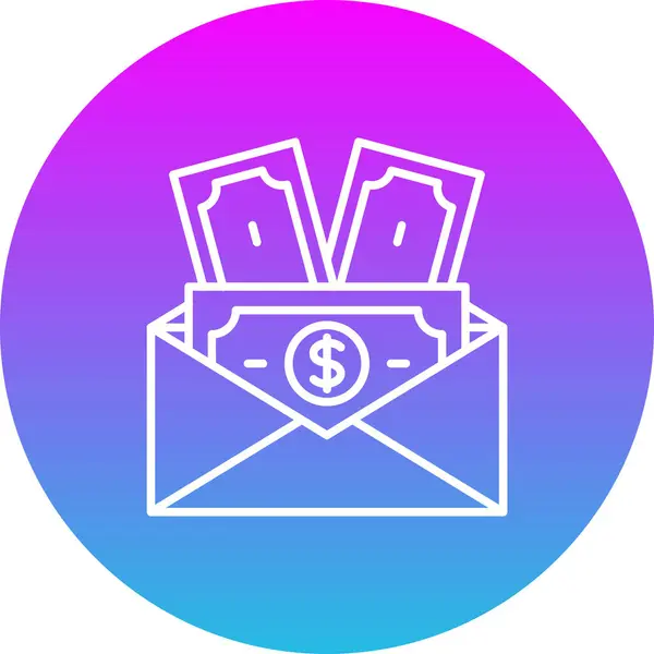 Maaş vektör simgesi. Yazdırma, mobil ve web uygulamaları için kullanılabilir.