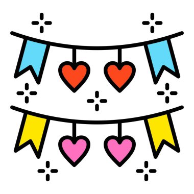 Çelenk vektör simgesi. Yazdırma, mobil ve web uygulamaları için kullanılabilir.