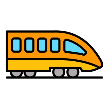 Tren vektör simgesi. Yazdırma, mobil ve web uygulamaları için kullanılabilir.