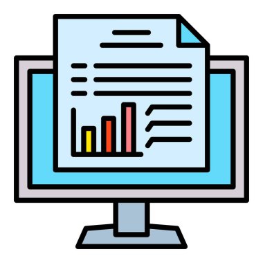 Vektör simgesini rapor et. Yazdırma, mobil ve web uygulamaları için kullanılabilir.