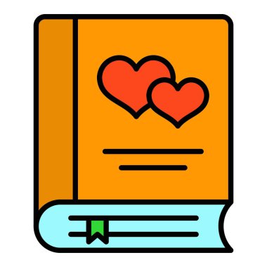 Kitap vektör simgesi. Yazdırma, mobil ve web uygulamaları için kullanılabilir.