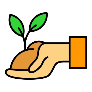 Bitki vektör simgesi. Yazdırma, mobil ve web uygulamaları için kullanılabilir.