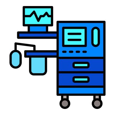 Anestezi vektör simgesi. Yazdırma, mobil ve web uygulamaları için kullanılabilir.