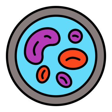 Beyaz Kan Hücresi vektör simgesi. Yazdırma, mobil ve web uygulamaları için kullanılabilir.