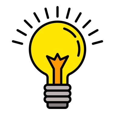 İpucu vektör simgesi. Yazdırma, mobil ve web uygulamaları için kullanılabilir.