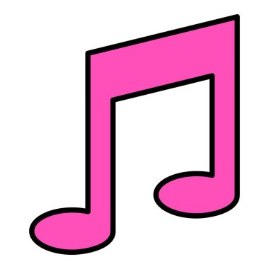 Müzik Uygulaması vektör simgesi. Yazdırma, mobil ve web uygulamaları için kullanılabilir.