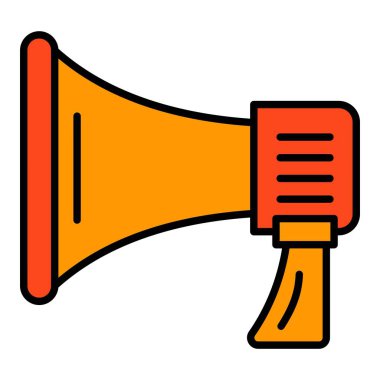 Sözcü vektör simgesi. Yazdırma, mobil ve web uygulamaları için kullanılabilir.