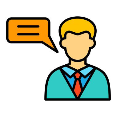 Fikir vektör simgesi. Yazdırma, mobil ve web uygulamaları için kullanılabilir.