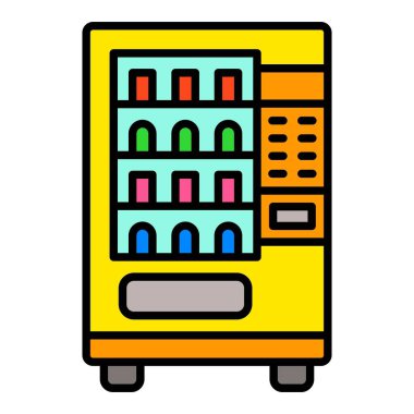 Otomat vektör simgesi. Yazdırma, mobil ve web uygulamaları için kullanılabilir.