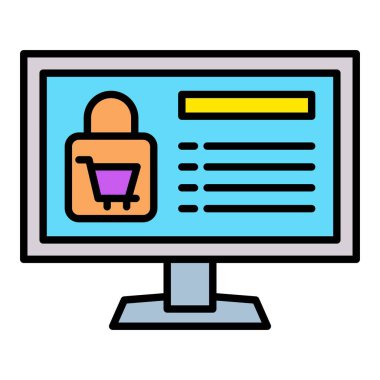 Ticaret vektör simgesi. Yazdırma, mobil ve web uygulamaları için kullanılabilir.