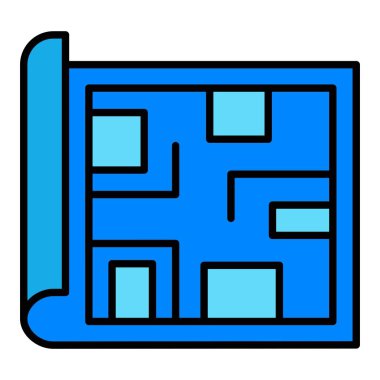 Taslak vektör simgesi. Yazdırma, mobil ve web uygulamaları için kullanılabilir.