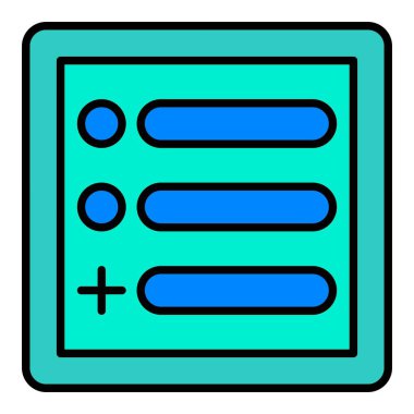 Menü vektör simgesi. Yazdırma, mobil ve web uygulamaları için kullanılabilir.