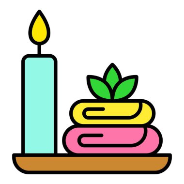 Spa vektör simgesi. Yazdırma, mobil ve web uygulamaları için kullanılabilir.