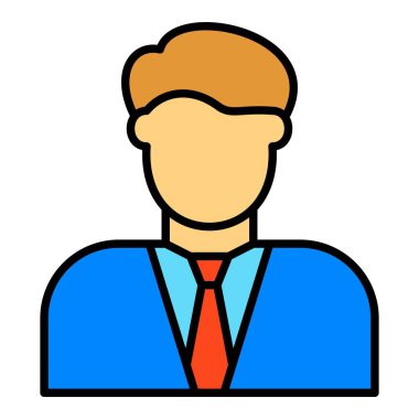 Muhasebeci vektör simgesi. Yazdırma, mobil ve web uygulamaları için kullanılabilir.