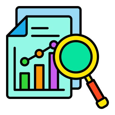 Veri Analizi Vektör Simgesi. Yazdırma, mobil ve web uygulamaları için kullanılabilir.