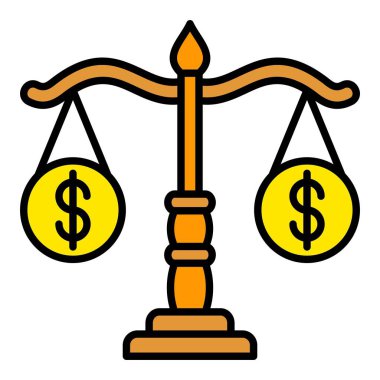 Denge vektör simgesi. Yazdırma, mobil ve web uygulamaları için kullanılabilir.