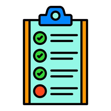 Görev vektör simgesi. Yazdırma, mobil ve web uygulamaları için kullanılabilir.