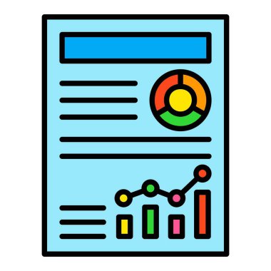 Vektör simgesini rapor et. Yazdırma, mobil ve web uygulamaları için kullanılabilir.