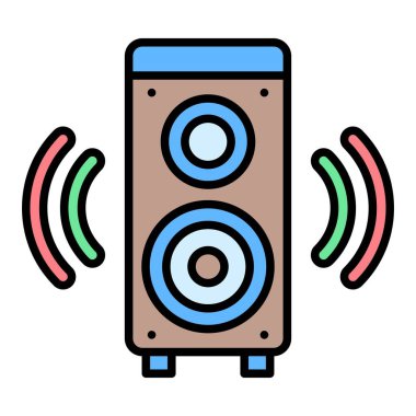 Sözcü vektör simgesi. Yazdırma, mobil ve web uygulamaları için kullanılabilir.