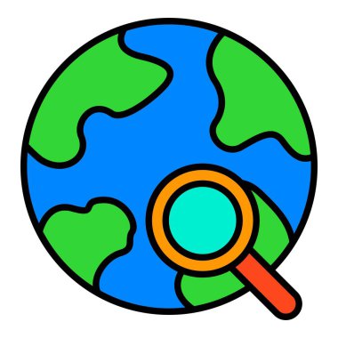 Arama vektör simgesi. Yazdırma, mobil ve web uygulamaları için kullanılabilir.