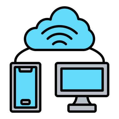 Wiifi Bağlantı vektör simgesi. Yazdırma, mobil ve web uygulamaları için kullanılabilir.