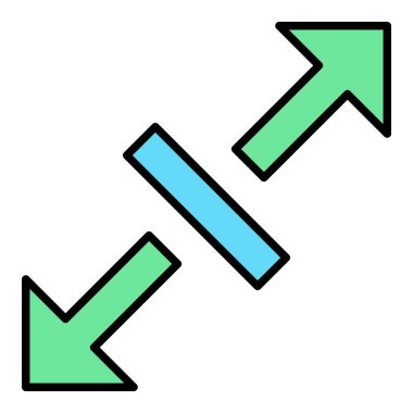 Vektör simgesini yeniden boyutlandır. Yazdırma, mobil ve web uygulamaları için kullanılabilir.