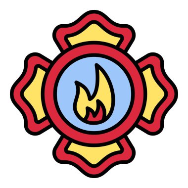 Amblem vektör simgesi. Yazdırma, mobil ve web uygulamaları için kullanılabilir.