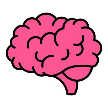 Zihin vektör simgesi. Yazdırma, mobil ve web uygulamaları için kullanılabilir.