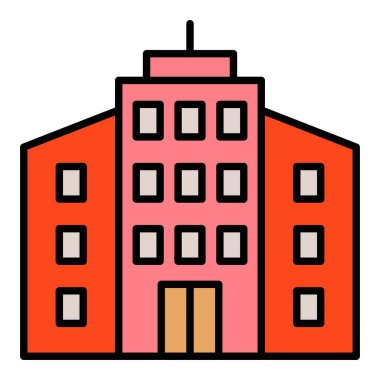 Şirket vektör simgesi. Yazdırma, mobil ve web uygulamaları için kullanılabilir.