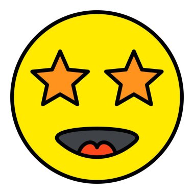 Yıldız vektör simgesi. Yazdırma, mobil ve web uygulamaları için kullanılabilir.