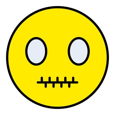 Sessiz vektör simgesi. Yazdırma, mobil ve web uygulamaları için kullanılabilir.