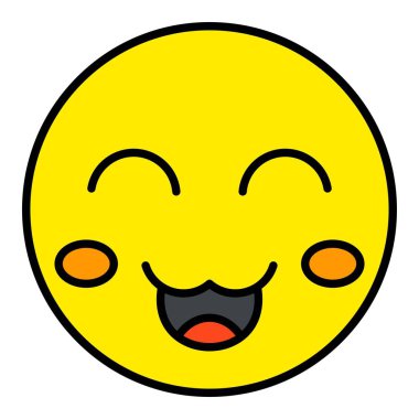 Şirin vektör simgesi. Yazdırma, mobil ve web uygulamaları için kullanılabilir.