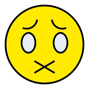 Sessiz vektör simgesi. Yazdırma, mobil ve web uygulamaları için kullanılabilir.